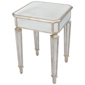 Butler Specialty Company - Celeste Mirrored Side Table, Silver - 3806146