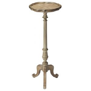 Butler Specialty Company - Chatsworth 36.5 in. H x 13.75 in. W Round Wood Pedestal Plant Stand, Gray - 1931247