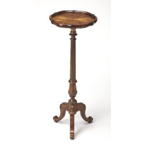 Butler Specialty Company - Chatsworth 36.5 in. H x 13.75 in. W Round Wood Pedestal Plant Stand, Medium Brown - 1931001