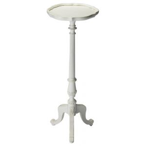 Butler Specialty Company - Chatsworth 36.5 in. H x 13.75 in. W Round Wood Pedestal Plant Stand, White - 1931222