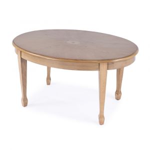 Butler Specialty Company - Clayton 38 in. W Oval Wood Coffee Table, Beige - 1234424