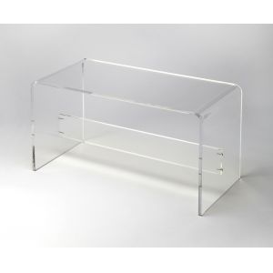 Butler Specialty Company - Crystal Clear - Crystal 34 in. W Rectangular Acrylic Backless Bench, Clear - 3607335