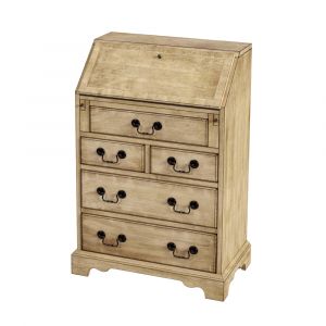 Butler Specialty Company - Danforth 25.5 in. W Rectangular Wood 7 Drawer Secretary, Beige - 2118424