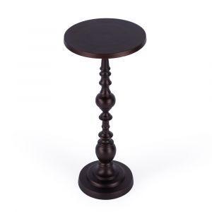 Butler Specialty Company - Darien Outdoor 10 in. Round Metal Pedestal Side Table, Bronze - 4324471