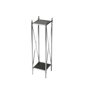 Butler Specialty Company - Deidre 9.25 in. W Square Glass & Metal Pedestal Plant Stand, Multi-Color - 2864220