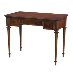 Butler Specialty Company - Edmund 38 in. W Rectangular Wood 3 Drawer Writing Desk, Medium Brown - 3746011