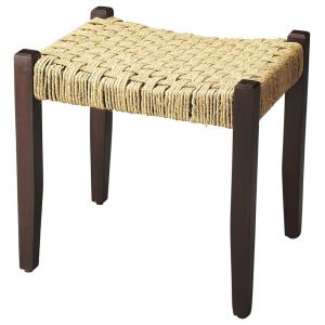 Butler Specialty Company - Garner 19.5 in. W Rectangular Woven Jute Stool, Multi-Color - 4269140