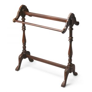 Butler Specialty Company - Joanna 36.25 in. H x 31 in. W Wood Blanket Stand, Dark Brown - 991024