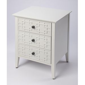 Butler Specialty Company - Kinsley 18 in. W Rectangular 3 Drawer Nightstand, Off-White - 5249304