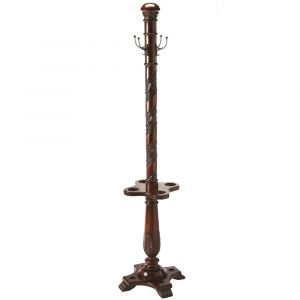 Butler Specialty Company - Heritage - Laird 70 in. H Wood Free-Standing Coat Rack With Umbrella Holder, Dark Brown - 971024