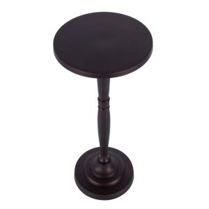 Butler Specialty Company - Landon Outdoor 10 in. Round Metal Pedestal Side Table, Bronze - 4325471