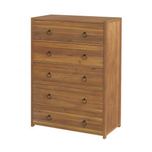 Butler Specialty Company - Lark 36 in. W Rectangular Wood 5 Drawer Dresser, Light Brown - 5672312