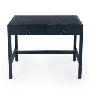 Butler Specialty Company - Lark 40 in. W Rectangular Wood 2 Drawer Desk, Navy Blue - 5523291