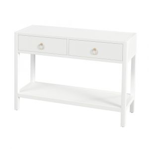 Butler Specialty Company - Lark 44 in. W Rectangular Wood 2 Drawer Console Table, White - 5676304