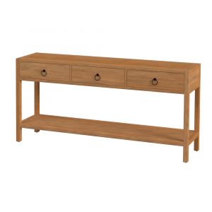 Butler Specialty Company - Lark 65 in. W Rectangular Wood 3 Drawer Console Table, Light Brown - 5701312