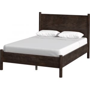 Butler Specialty Company - Lennon Wood Rounded Leg Queen Panel Bed, Medium Brown - 5763474