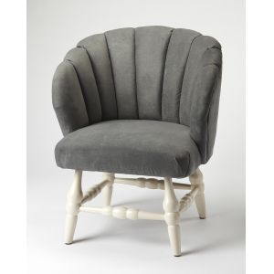 Butler Specialty Company - Malcom Velvet Accent Chair, Gray - 4492288