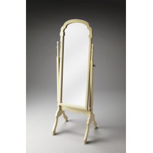 Butler Specialty Company - Meith 60 in. H x 19 in. W Rectangular Wood Cheval Mirror, White - 1911222