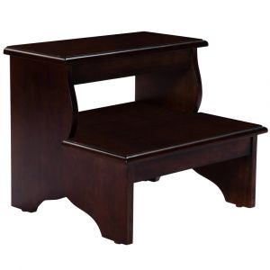 Butler Specialty Company - Melrose 15 in. H x 18 in. W 2 Step Wood Stool, Dark Brown - 1922024