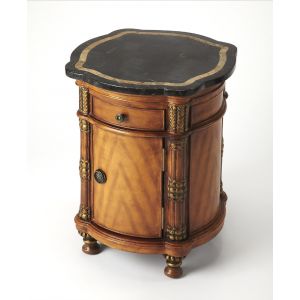 Butler Specialty Company - Heritage - Montero 20 in. W Round Fossil Stone Drum Side Table, Multi-Color - 847070