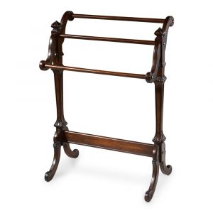 Butler Specialty Company - Newhouse 37.25 in. H x 29.25 in. W Rectangular Wood Blanket Stand, Dark Brown - 1910024