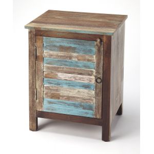 Butler Specialty Company - Artifacts - Rustic Shutter Painted Accent Cabinet, Multi-Color - 5317290