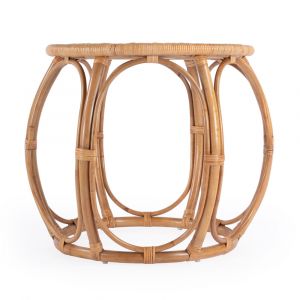 Butler Specialty Company - Savannah 28. in. W Round Woven Rattan End Table, Natural - 5777404