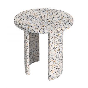 Butler Specialty Company - Siesta Indoor/Outdoor 19.25 in. W Round Terrazzo Side Table, Multi-Color - 5744454