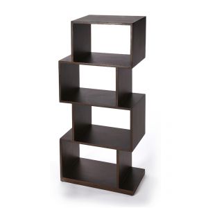 Butler Specialty Company - Stockholm 47.5 in. H x 21.5 in. W Wood 4 Shelf Etagere Bookshelf, Dark Brown - 3382403