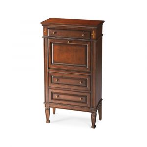 Butler Specialty Company - Wordsworth 52 in. H x 27.75 in. W Wood 5 Drawer Secretary Desk, Dark Brown - 2126024