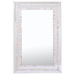 Camden Isle - Double Mosaic Tiled Frame Mirror - 86310