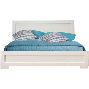 Camden Isle - Oxford Full Platform White Bed - 112431