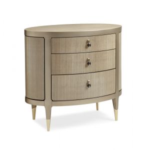 Caracole - Classic A Dream Come True - Three Drawer Oval Nightstand - CLA-016-062