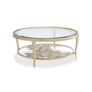 Caracole - Classic Handpicked - Round Glass Top Cocktail Table - CLA-016-407