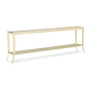 Caracole - Classic In A Holding Pattern - Glass Top Console Table - CLA-016-441