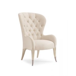 Caracole - Classic Inside Story - Tufted Wingback Chair - UPH-417-035-A