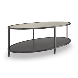 Caracole - Classic Smoulder Oval Cocktail Table - CLA-423-407