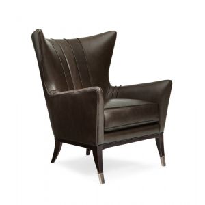 Caracole - Classic So Welt Done - Leather Wingback Chair - UPH-417-032-L