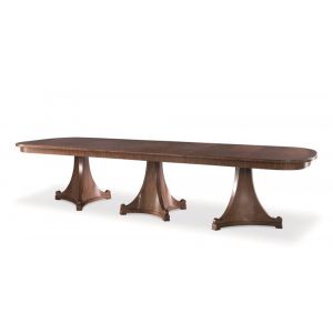 Century Furniture - Thomas O'Brien Golden Oak 132 Tri/Quad-Ped Neoclassical Table - AEA-317