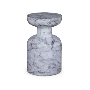 Century Furniture - Carrier and Company Outdoor White, Grey Bailey Outdoor Side Table - C7-D89-3144