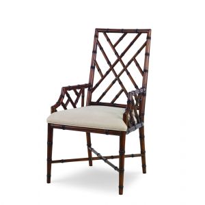 Century Furniture - Curate - Brighton Arm Chair-Rg/Flax - CT2008A-RG-FL