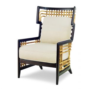 Century Furniture - Curate - Cara Lounge Chair-Flax - CT2012-SD-FL