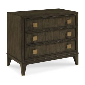 Century Furniture - Curate - Carlyle 3 Drawer Nightstand-Mink - CT1008-MK