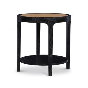 Century Furniture - Curate Black, Natural Rohan Side Table - CT6091