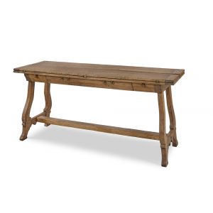 Century Furniture - Grand Tour Furniture Aged Natural Oak Manning Flip Console Table - SF6183