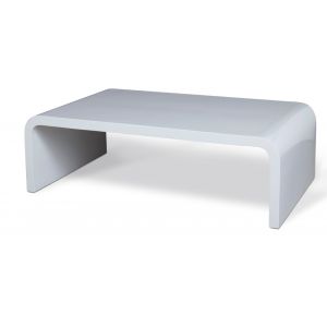 Century Furniture - Carrier and Company Outdoor Gloss White Mark Outdoor Cocktail Table - C7-D89-3139