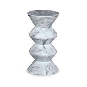 Century Furniture - Outdoor Complements White with black veining Outdoor Martini Table - Faux Marble - D89-3154