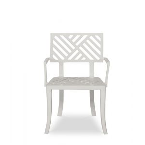 Century Furniture - Carrier and Company Outdoor Cloud White Sloan Outdoor Dining Arm Chair - C7-D79-4009