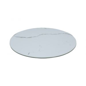Chintaly - 24'' Round Marbleized Sintered Stone Lazy Susan - LAZY-SUSAN-24-CER