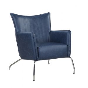 Chintaly - Accent Chair w/ Steel Frame - 2008-ACC-BLU